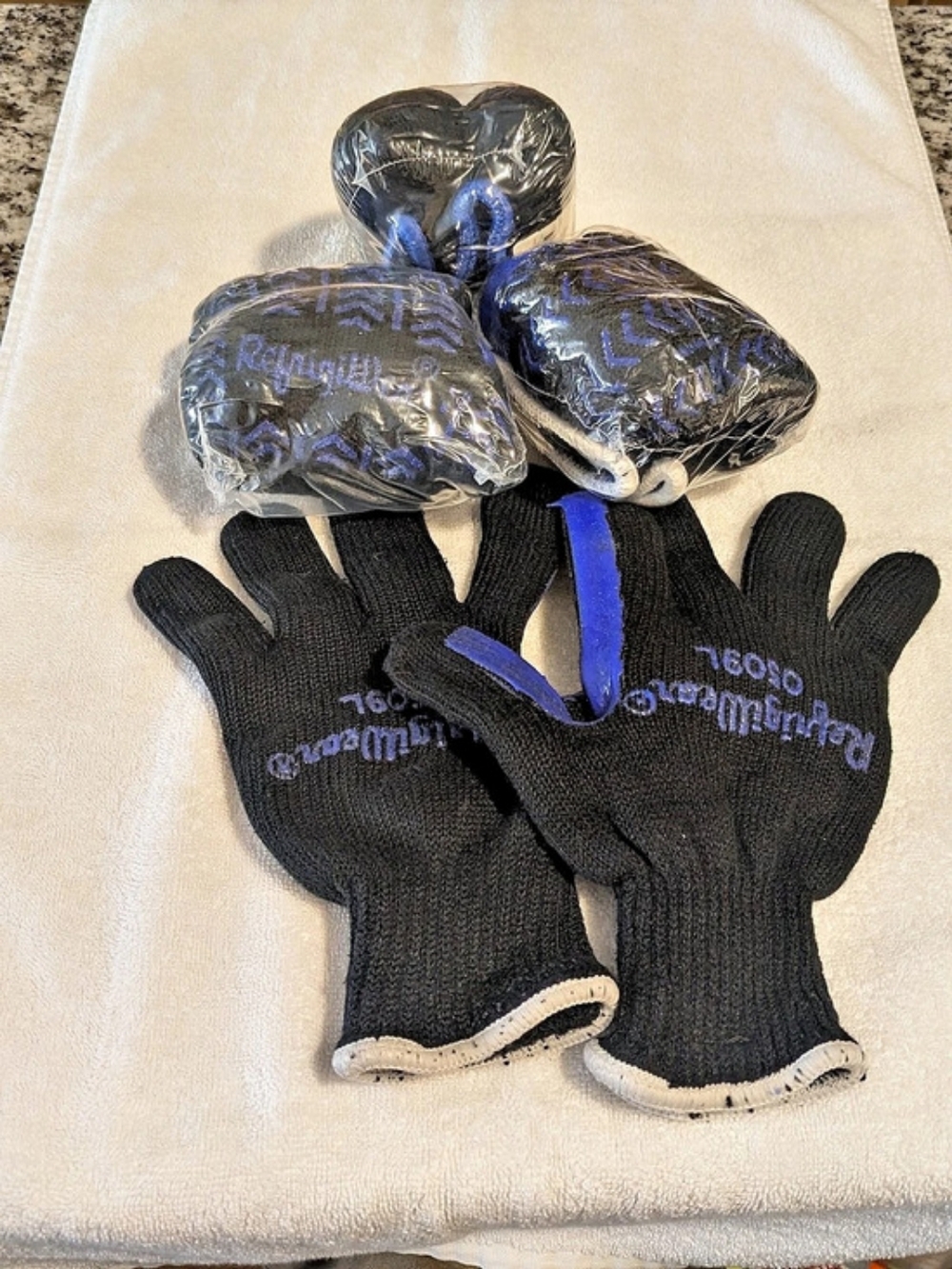 3 Pair RefrigiWear 0509 dual layer herringbone gloves